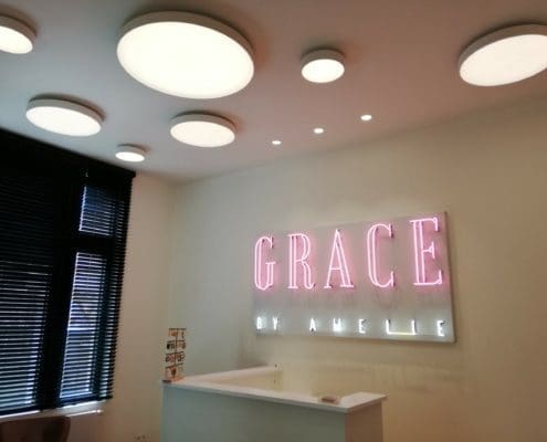 Elektriciteitswerken schoonheidssalon Grace Heist-op-den-Berg Grace by Amelie Heist-op-den-Berg Elektriciteitswerken door Jecon Heist-op-den-Berg Lier Tremelo Keerbergen Aarschot Herentals Putte